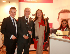 Thomas Rehmet (Prokurist Santander Bank), Heiner Nebel (NWJ) und Ina Kreimer (Gebietsleiterin Santander Bank)