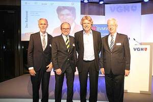 v.l.n.r.: Heiner Nebel (NWJ), Heinz-Wilhelm Gieseke (VGH), Dieter Lange und Karl-Wilhelm Veigt (BVMW)