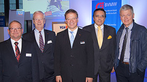 v.l.n.r.: Jörn Kater, Karl-Wilhelm Veigt, Bernd Hansemann, Mario Ohoven, Dr. Reinhard K. Sprenger